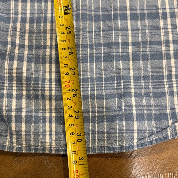 St. John's Bay Light Blue Checkered Men's Shirt 2X - Picture 6 of 9